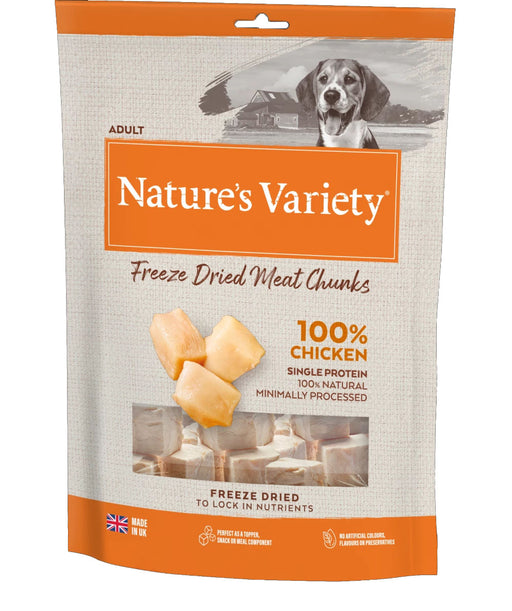 Nature's Variety Complete Freeze Dried Meat Chunks 100% Chicken For Adult Dog 200g