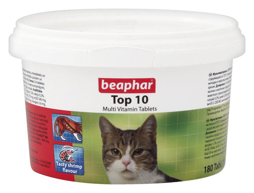 Beaphar Top 10 Multi Vitamin Tablets for Cats 180 tablets