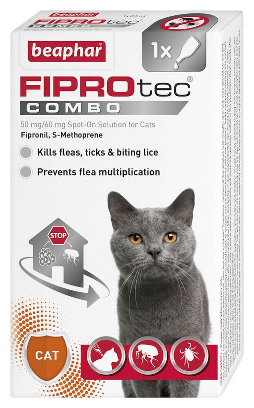 Beaphar FIPROtec COMBO Flea & Tick Spot On for Cats 1 pipette