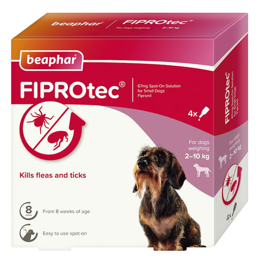 Beaphar FIPROtec Flea & Tick Spot On (2-10kg) 4 pipette