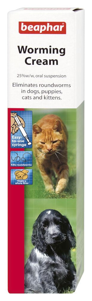 Beaphar Worming Cream for Cats & Dogs 18g