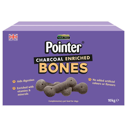 Pointer Charcoal Enriched Bones Dog Treats 10kg
