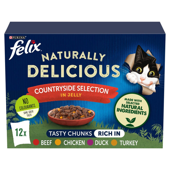 Felix Adult Naturally Delicious Countryside Selection in Jelly Wet Cat Food
