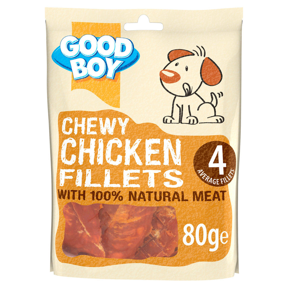 Good Boy Pawsley & Co Chewy Chicken Fillets Dog Treats 80g