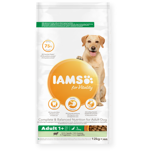 Iams Vitality Adult Large Breed Lamb Dry Dog Food 12kg