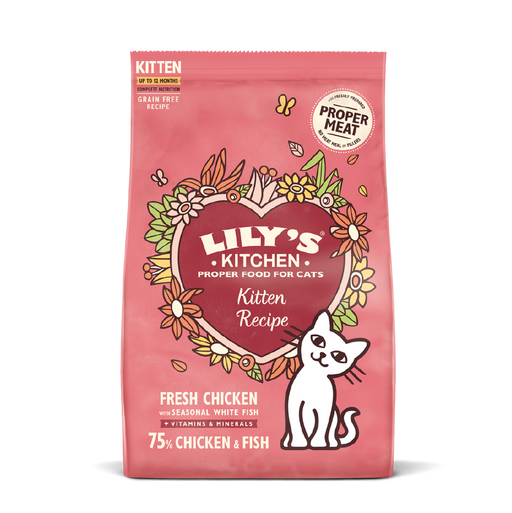 Lily's Kitchen Chicken & White Fish Dry Kitten Food 800g