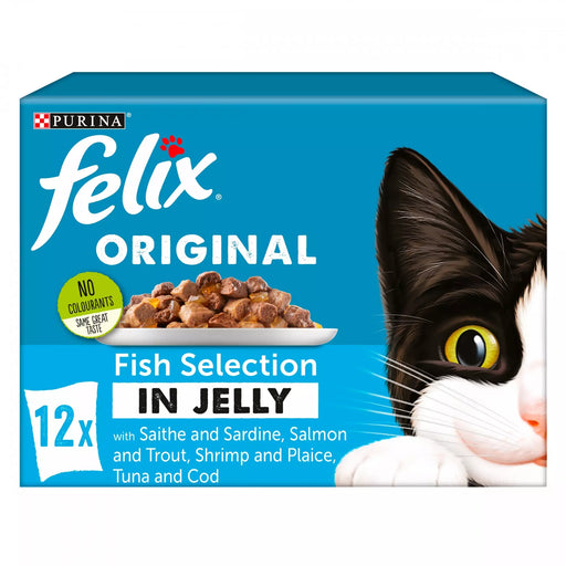 Felix Adult Original Fish Selection in Jelly Wet Cat Food