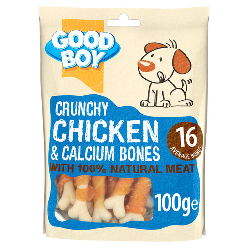 Good Boy Pawsley & Co Crunchy Chicken & Calcium Bones Dog Treats 100g