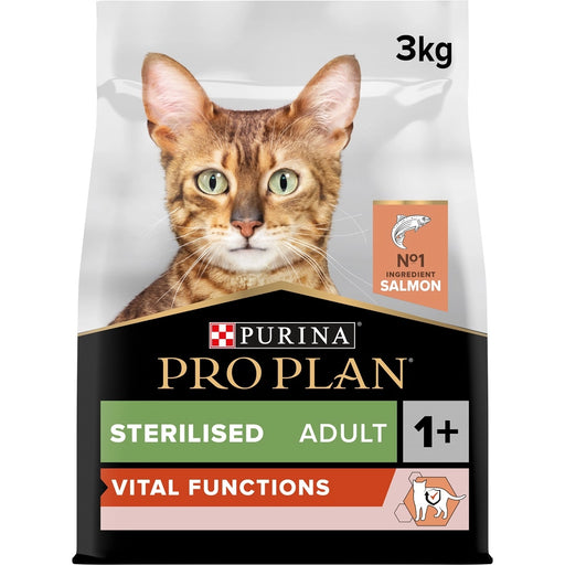 Pro Plan Adult Vital Functions Sterilised Salmon Dry Cat Food 3kg
