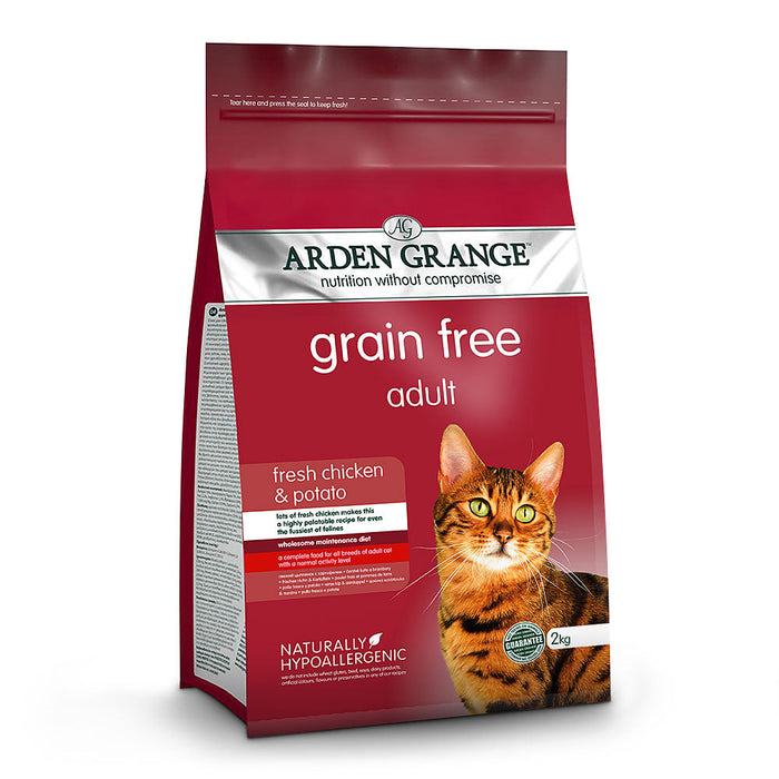 Arden Grange Adult Grain Free Fresh Chicken & Potato Dry Cat Food
