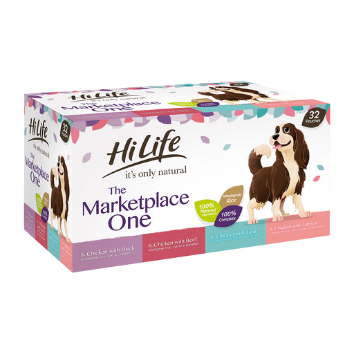 HiLife It's Only Natural Complete The Marketplace One Wet Dog Food 32 x 150g