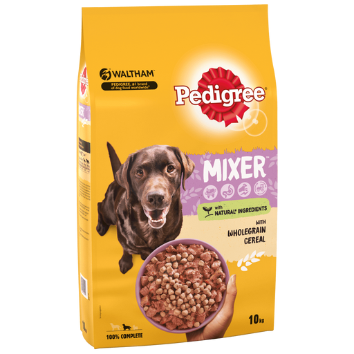 Pedigree Mixer with Wholegrain Cereal Adult Dry Dog Food 10kg