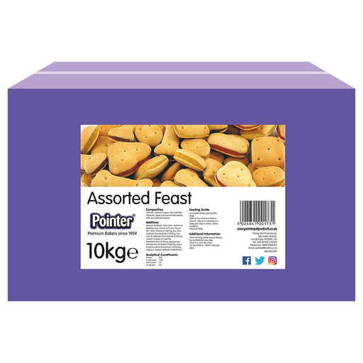 Pointer Assorted Feast Biscuits Dog Treats 10kg