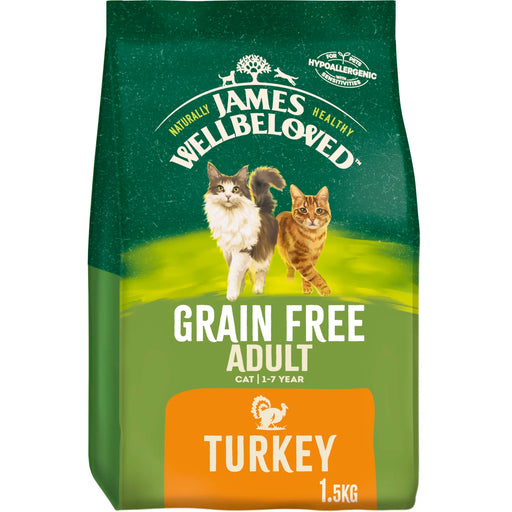 James Wellbeloved Grain Free Adult Turkey & Vegetable Dry Cat Food
