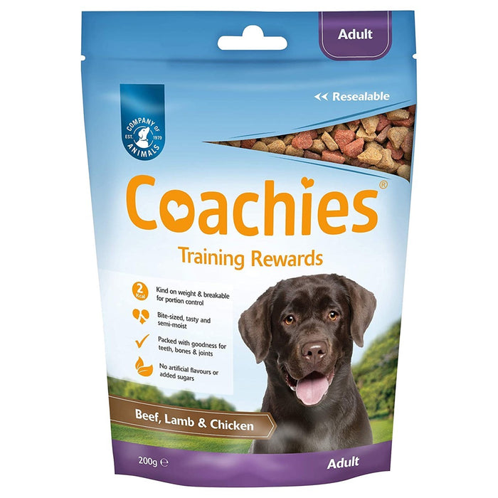Coachies Adult Beef/ Lamb & Chicken Training Rewards Dog Treats