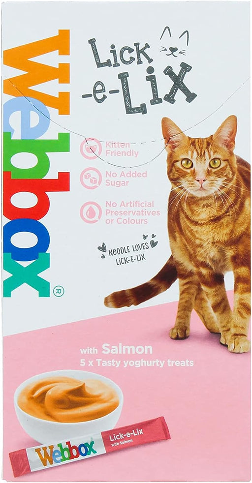 Webbox Cooling Range Webbox Lick e Lix Salmon Cat Treats 5 x 15g