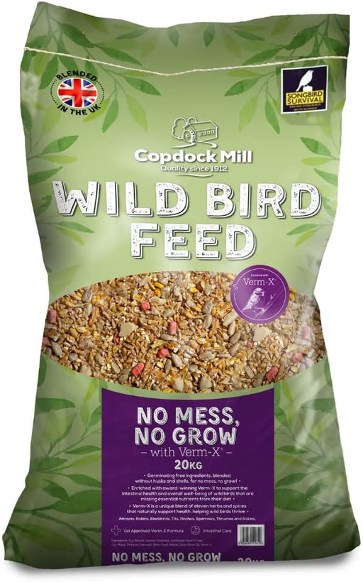 Copdock Mill No Mess No Grow with Verm-X Wild Bird Mix Food