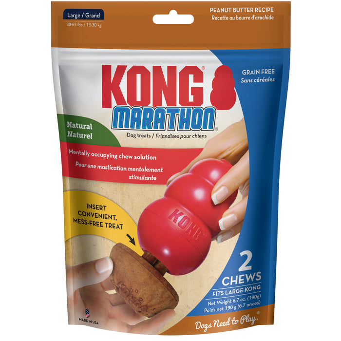 KONG Marathon 2pk Peanut Butter Dog Treats