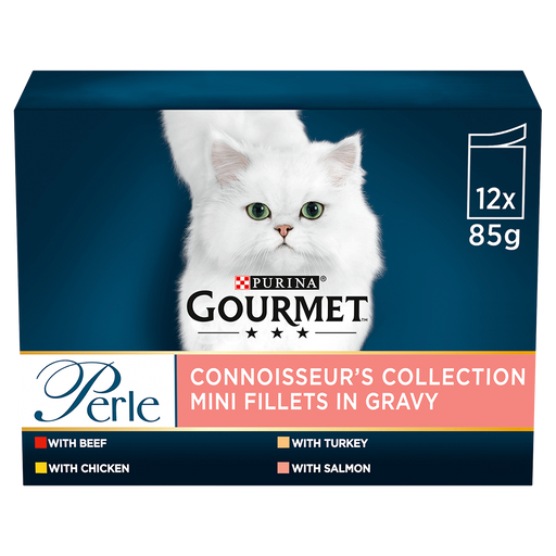 Gourmet Perle Connoisseur's Collection in Gravy Wet Cat Food 12 x 85g