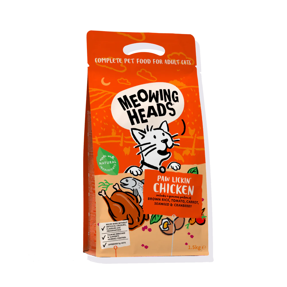 Meowing Heads Paw Lickin Chicken Dry Cat Food