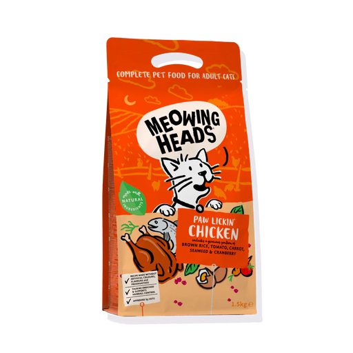 Meowing Heads Paw Lickin Chicken Dry Cat Food