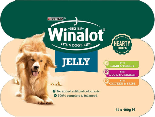 Winalot Hearty Duo Dog Food Meat in Jelly 24x400g