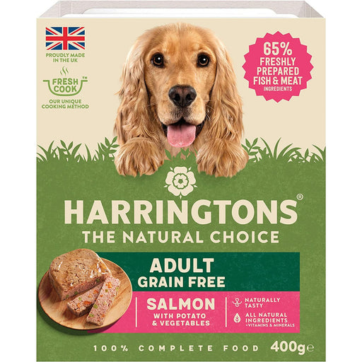 Harringtons Salmon with Potato & Vegetables Grain Free Wet Dog Food 8 x 400g