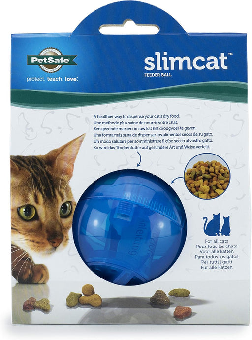 Petsafe SlimCat Food-Dispensing Cat Toy Blue