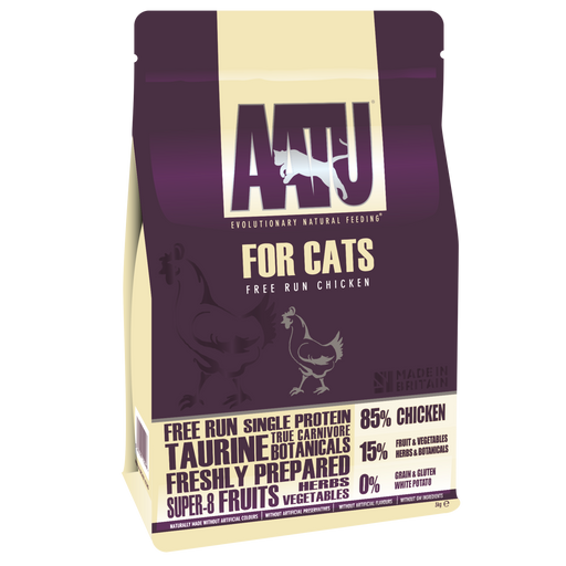 AATU 85/15 Grain Free Chicken Adult Dry Cat Food 3kg