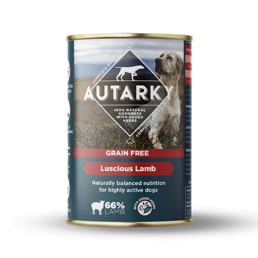 Autarky Adult Grain Free Luscious Lamb Complete Wet Dog Food 12 x 395g