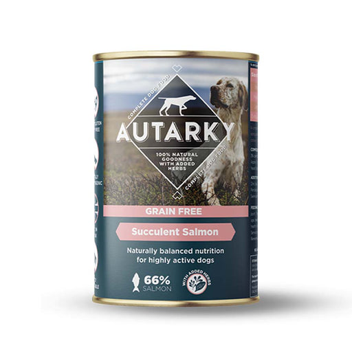 Autarky Adult Grain Free Succulent Salmon Complete Wet Dog Food 12 x 395g