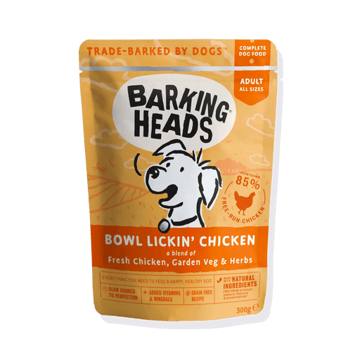 Barking Heads Bowl Lickin' Chicken Adult Wet Dog Food 300g