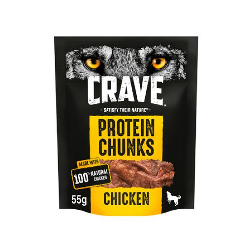 [Clearance Sale] Crave Protein Chunks With Chicken Dog Treats 55g