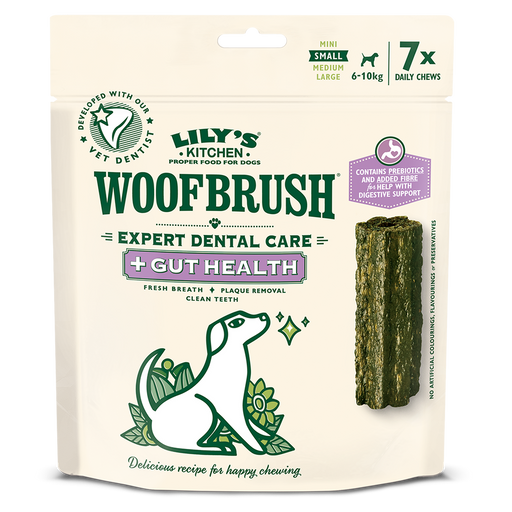 Lily's Kitchen Small Woofbrush Gut Health Dental Chew (multipack) 7 x 22g
