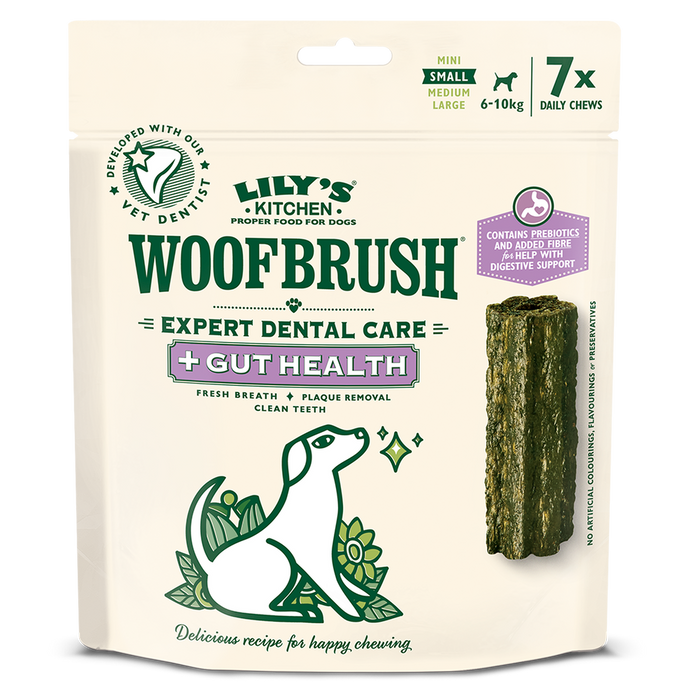 Lily's Kitchen Small Woofbrush Gut Health Dental Chew (multipack) 7 x 22g