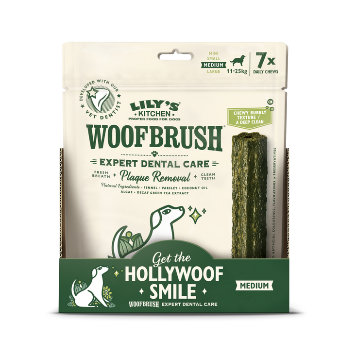 Lily's Kitchen Medium Woofbrush Dental Chew (multipack) 7 x 28g