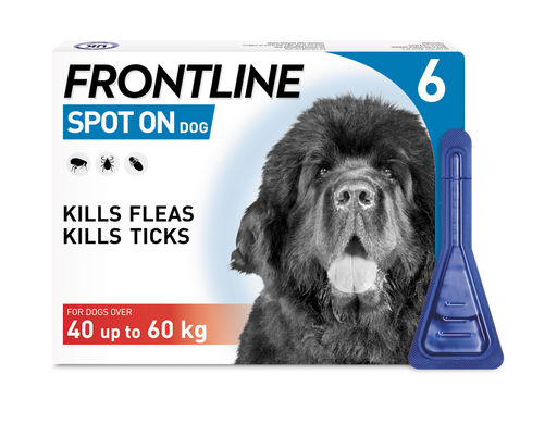 [Clearance Sale] Frontline Spot On Flea & Tick Treatment X Large Dog (40+kg) - 6 pipettes