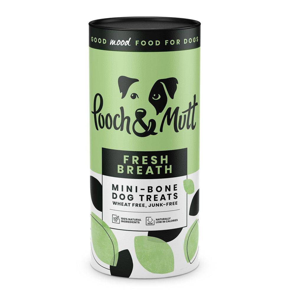 Pooch & Mutt Fresh Breath Mini Bone Dog Treats 125g