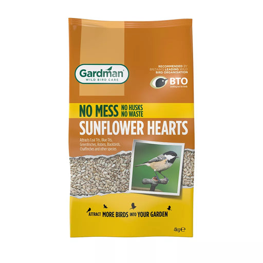 Gardman No Mess Sunflower Hearts Bird Food 4kg