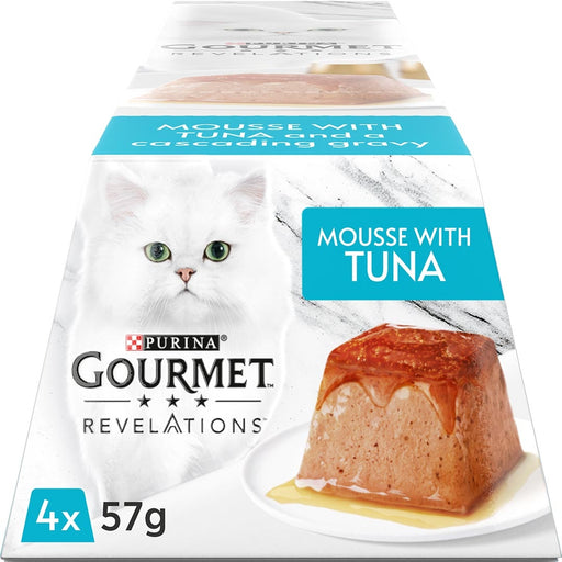 Gourmet Adult Revelations Mousse with Tuna Wet Cat Food 4 x 57g