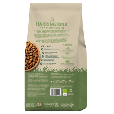 Harringtons Rich in Beef & Rice Adult Dry Dog Food 1.7kg