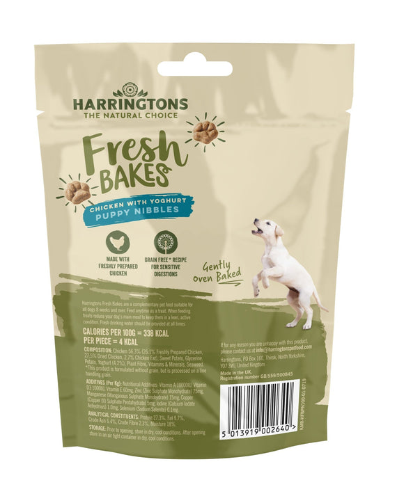Harringtons FreshBakes Grain Free Chicken with Yoghurt Puppy Nibbles 100g