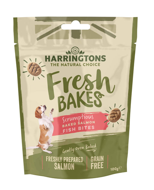 Harringtons FreshBakes Grain Free Baked Salmon Fish Dog Bites 100g