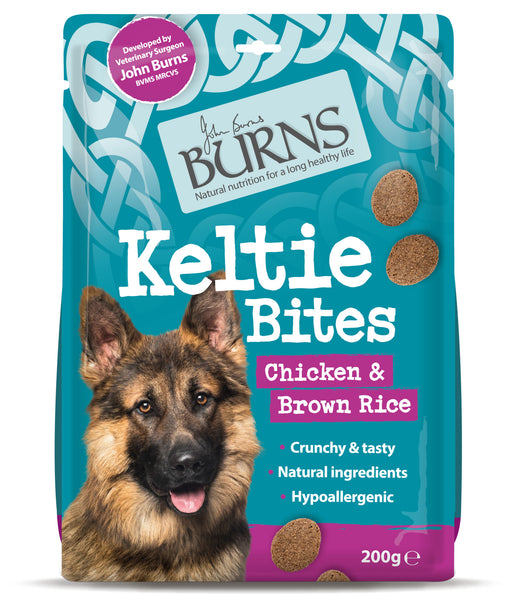 Burns Keltie Bites Chicken & Brown Rice Dog Chews 200g