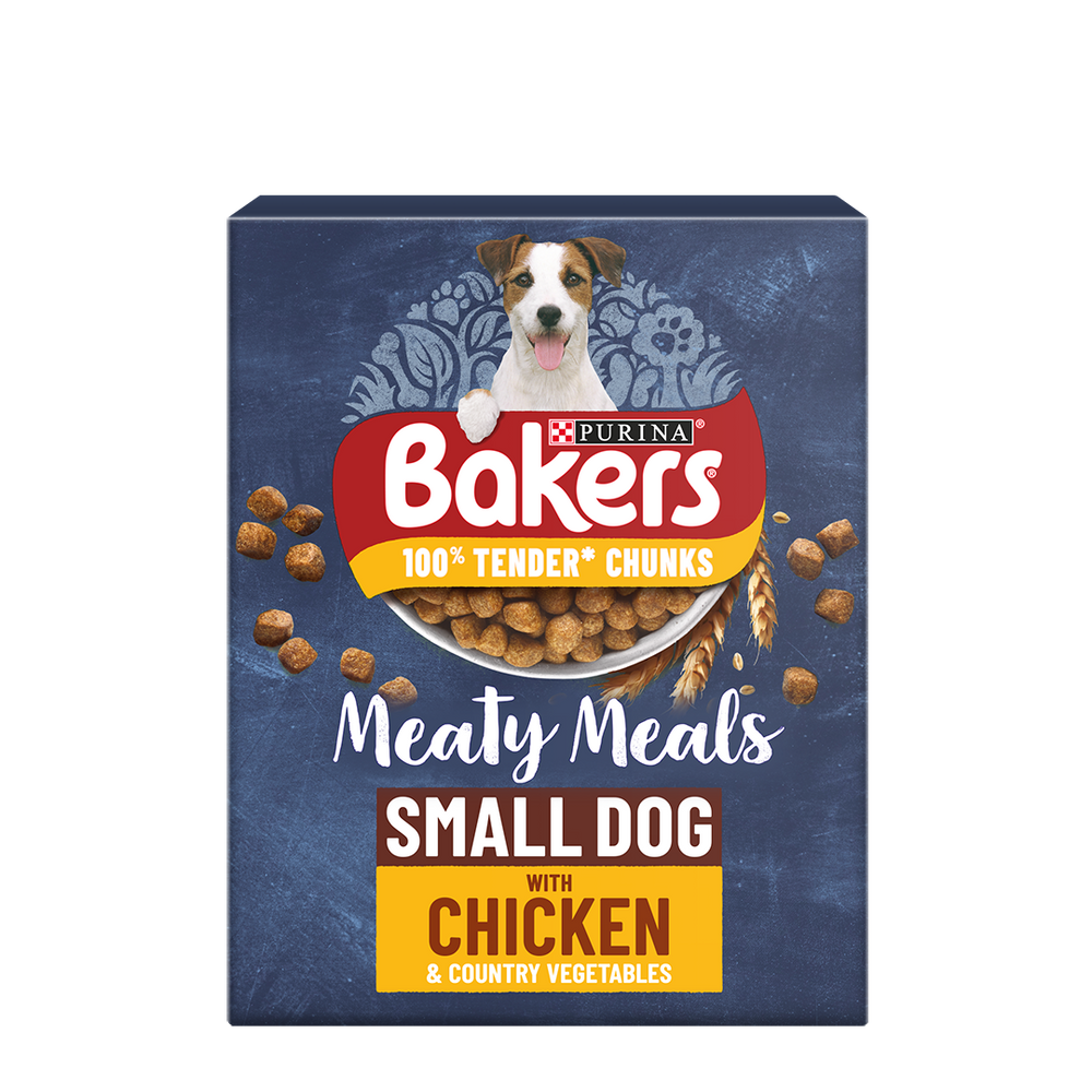 Bakers Meaty Meals Small Dog Chicken Dry Dog Food 1kg