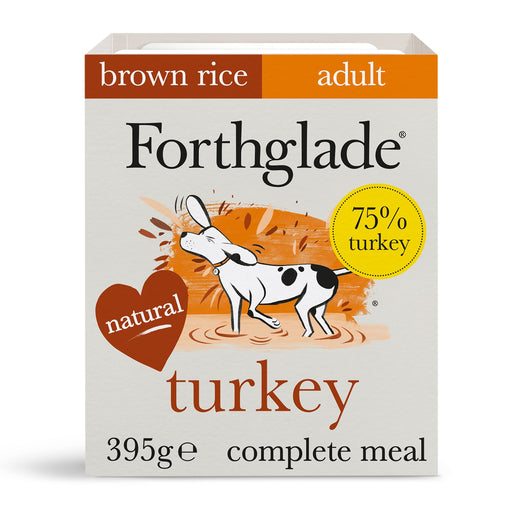 Forthglade Complete Meal Adult Turkey with Brown Rice & Vegetables Natural Wet Dog Food 395g
