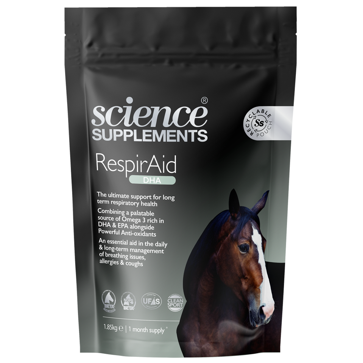 Science Supplements RespirAid DHA Horse Respiratory Supplement 1.85kg