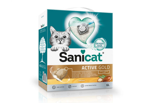 Sanicat Active Gold Argan Cat Litter 6L