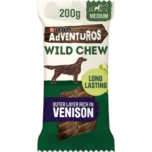 Adventuros Wild Chew Medium Venison Dog Treats 200g