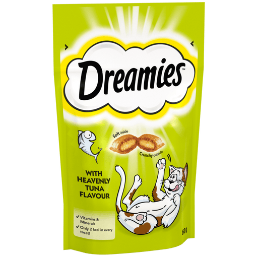 Dreamies with Heavenly Tuna Flavour Cat Treats 60g